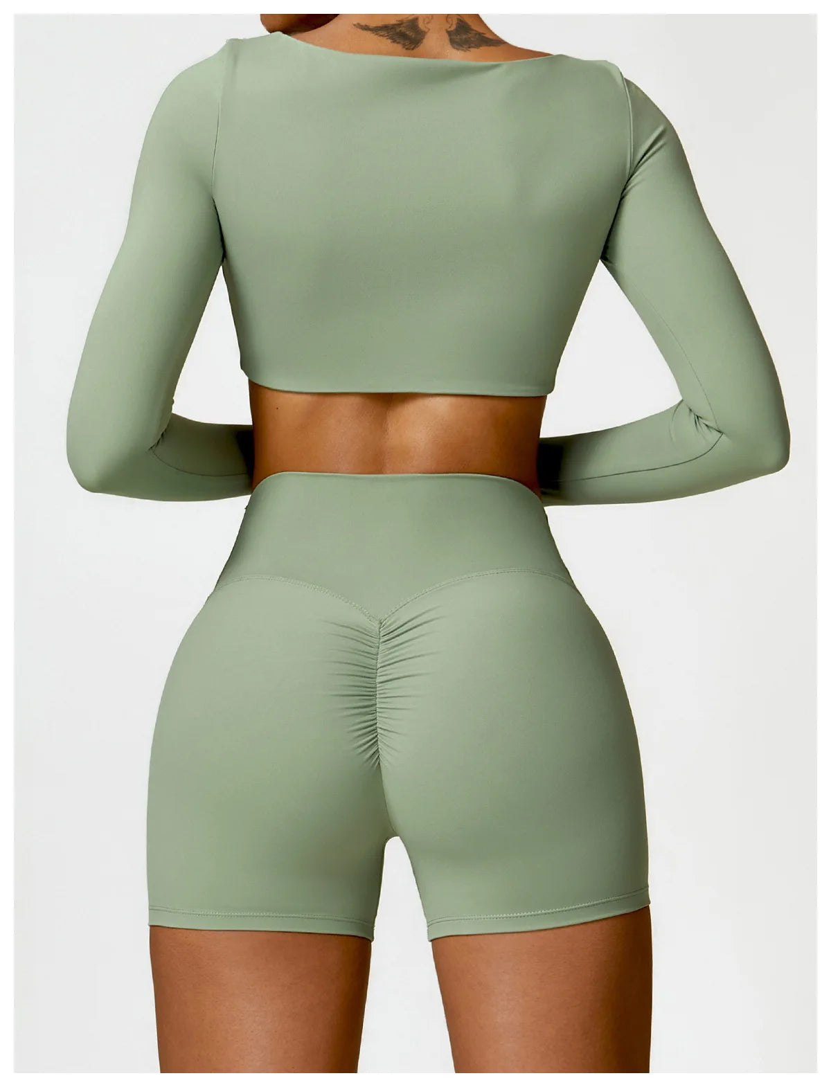 Women's 2PCS Quick-Dry Yoga Set – Long Sleeve Sports Shirt & Leggings