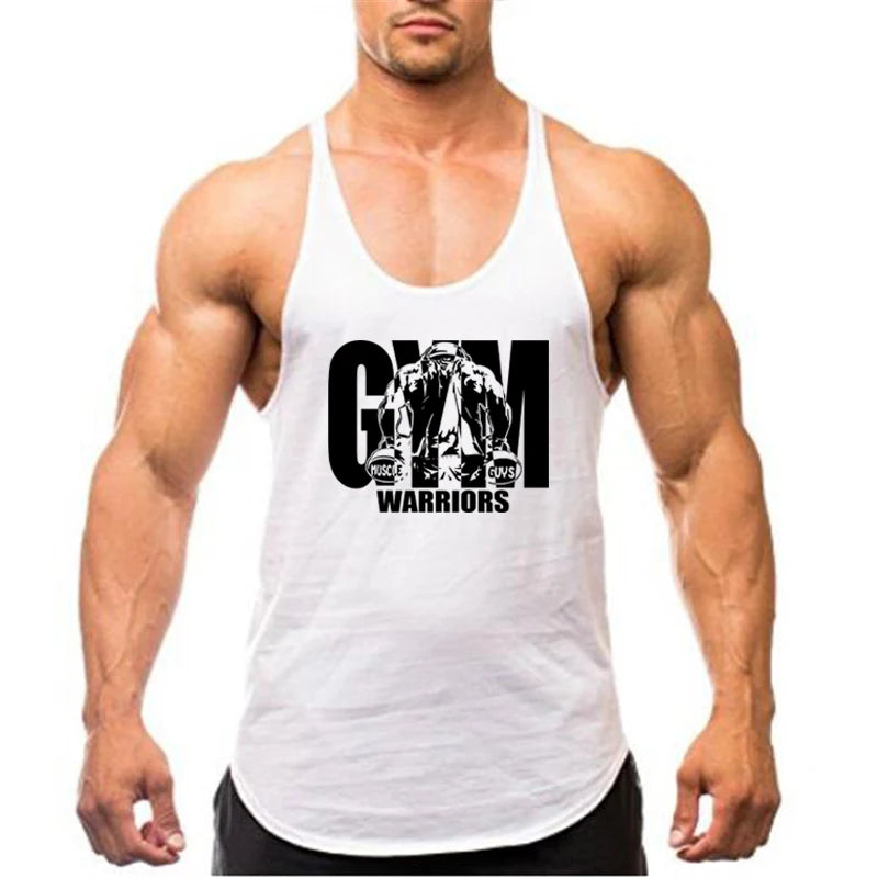 Men's Gym Y-Back Tank Top – Sleeveless Bodybuilding Vest