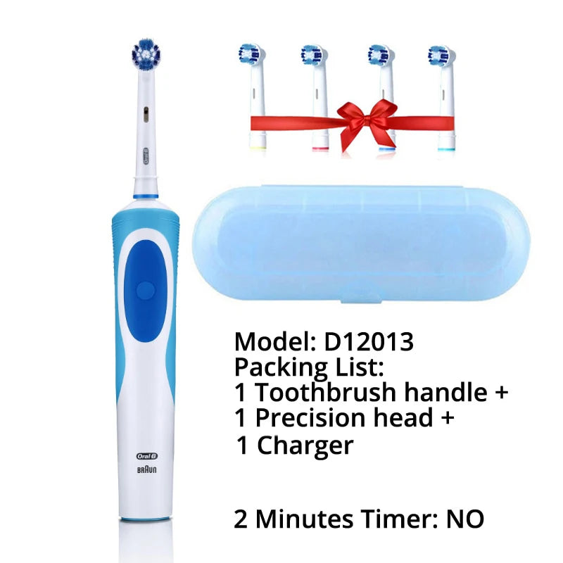 Oral B Rechargeable Electric Toothbrush Vitality Oral Hygiene Precian Clean Toothbrushes Rotating 3D White Teeth Whitening Brush