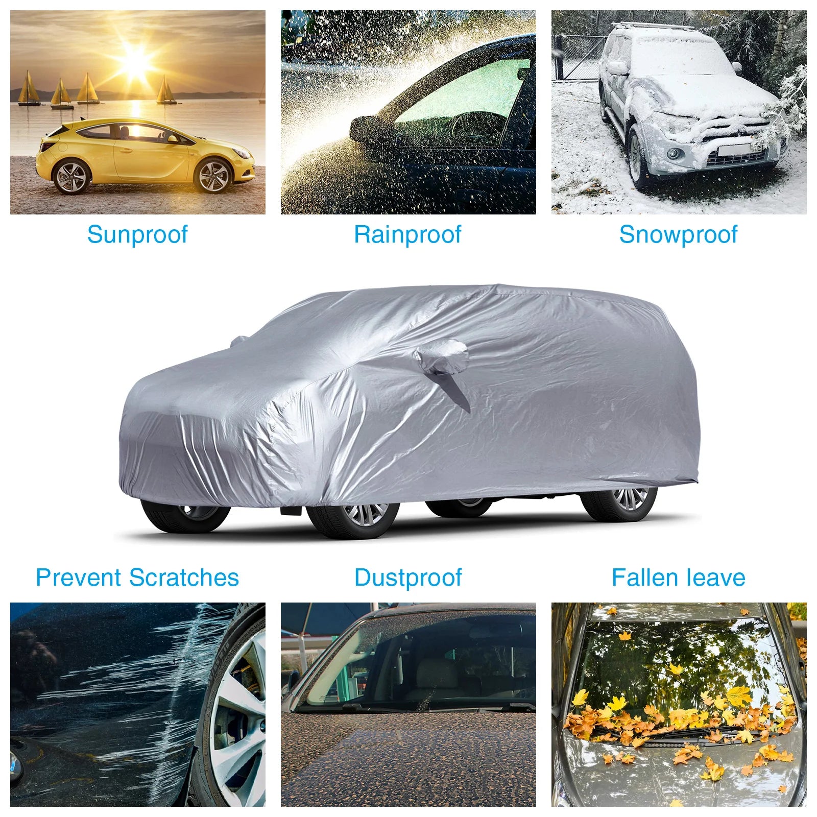 Universal Full Car Cover – All-Weather Protection