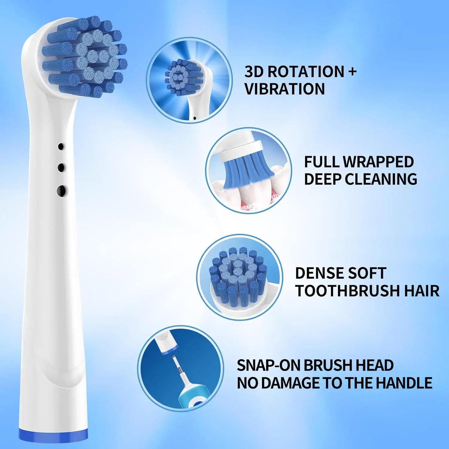 Upgrade Your Oral Care with 16/20PCS Brush Heads for Oral B Electric Toothbrush!