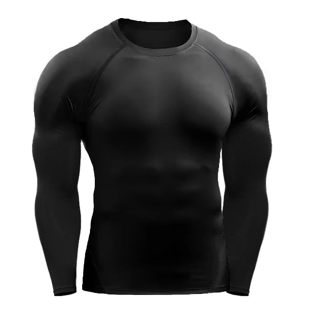 Men's Compression Long Sleeve Training T-Shirt – Athletic Workout Top