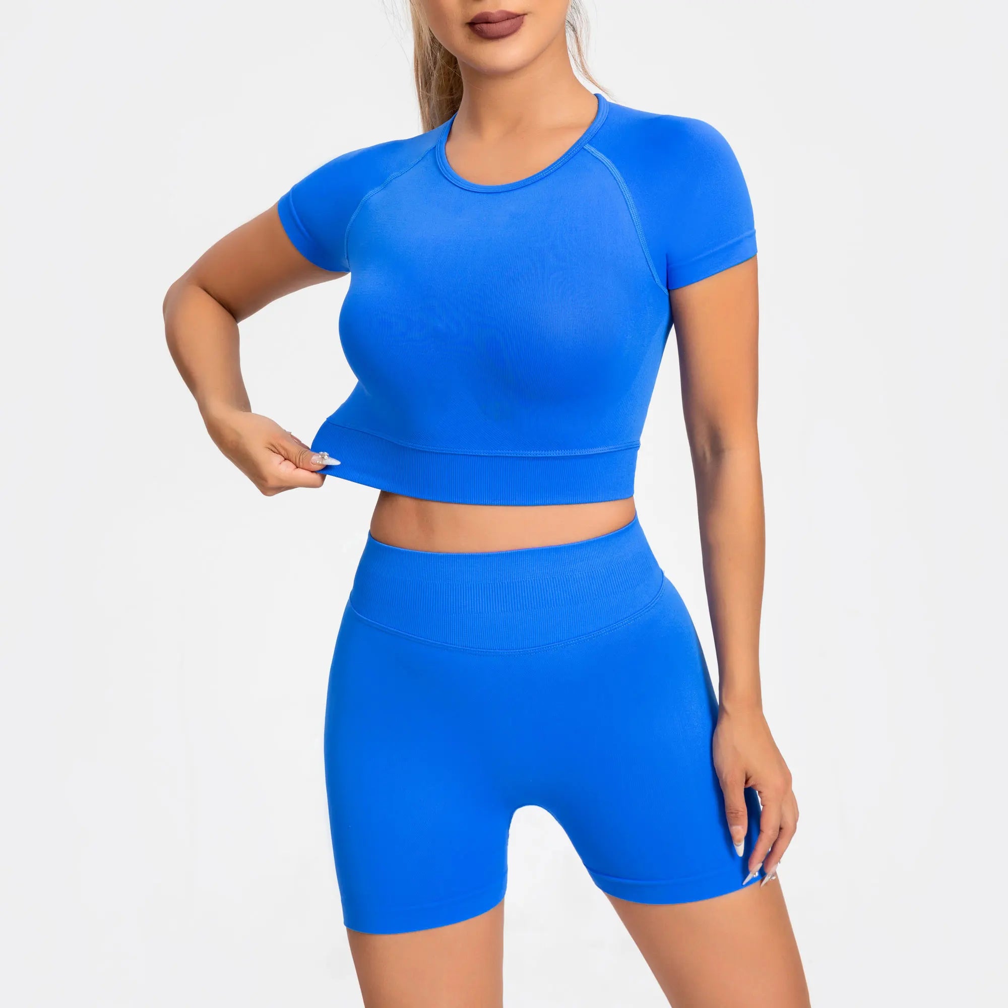 NCLAGEN Impact Seamless Crop Top – Women's Gym & Yoga Tee