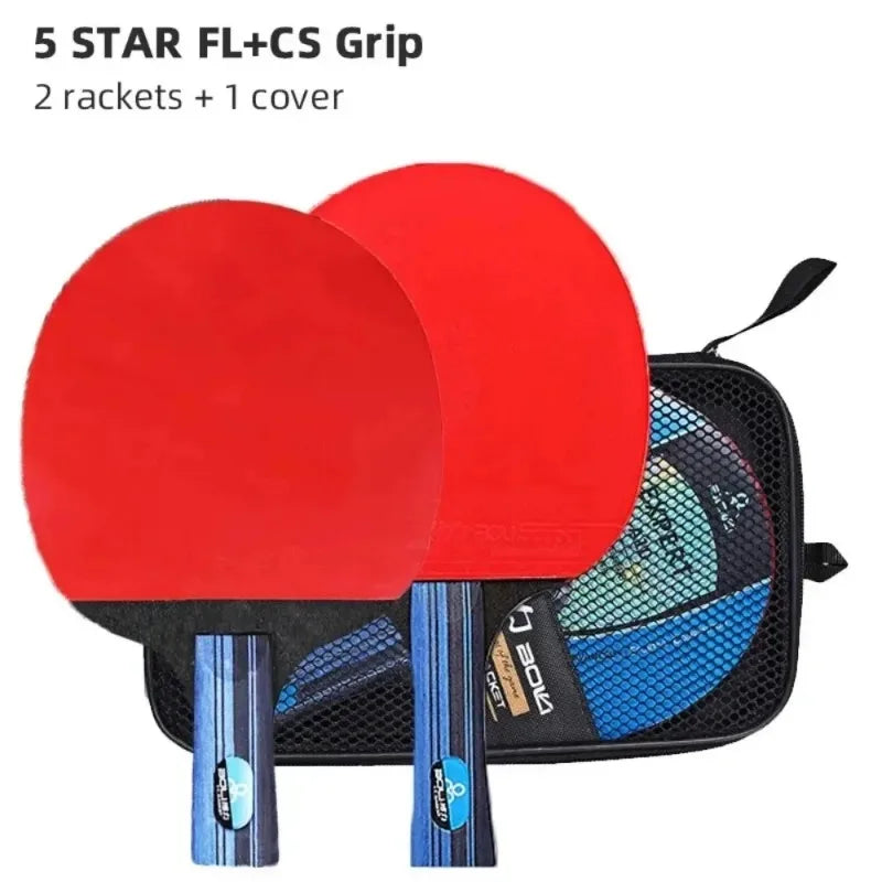 6-Star Professional Table Tennis Racket Set – 2PCS