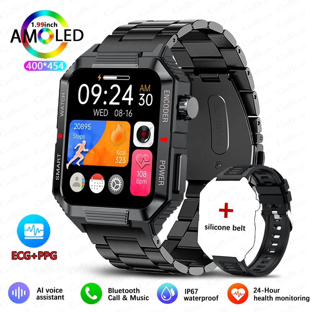 EGC+PPG GPS Sports Fitness Tracker Smartwatch: