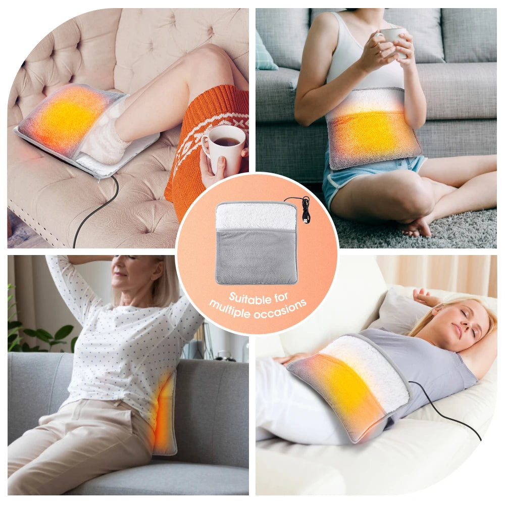 Winter USB Electric Foot Warmer – Soft Plush Heating Pad