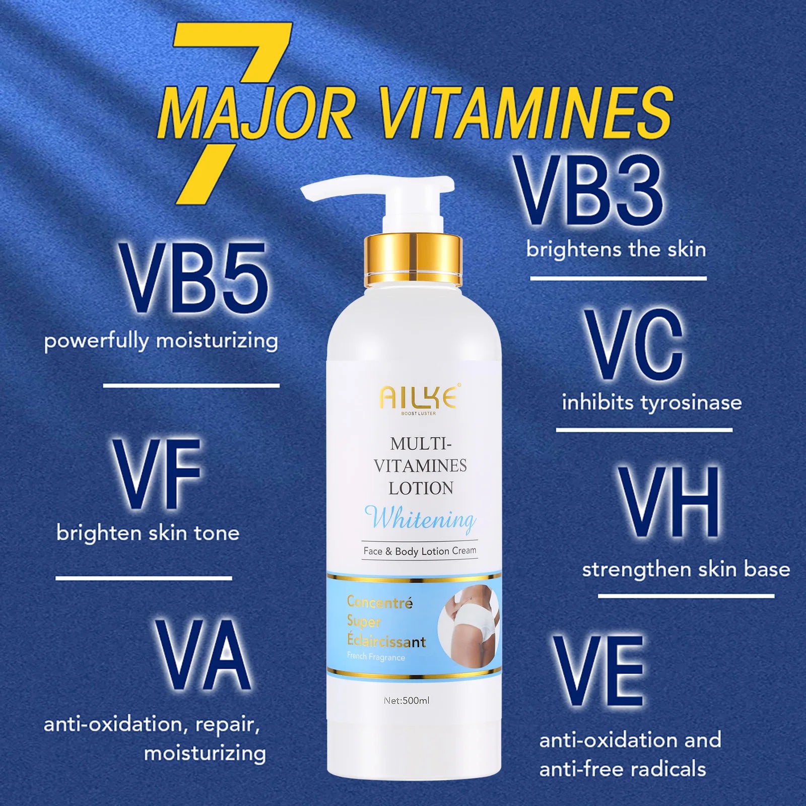 whitening body  Lotion With Vitamins A,E,B3,B5, Increase Skin Radiance, Even Skin Tone, Moisturizer Creambody lotionWhitening ith Vitamins A,E,B3,B5, Increase Skin Radiance, Even Skin Tone, Moisturizer Cream