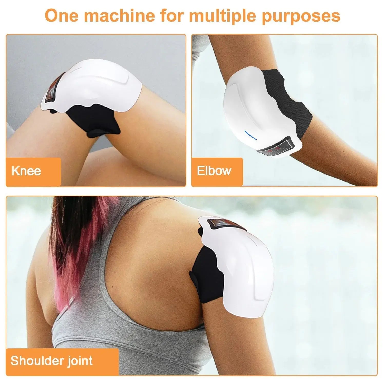 Wireless Heated Knee Massager – Vibration & Hot Compress Therapy