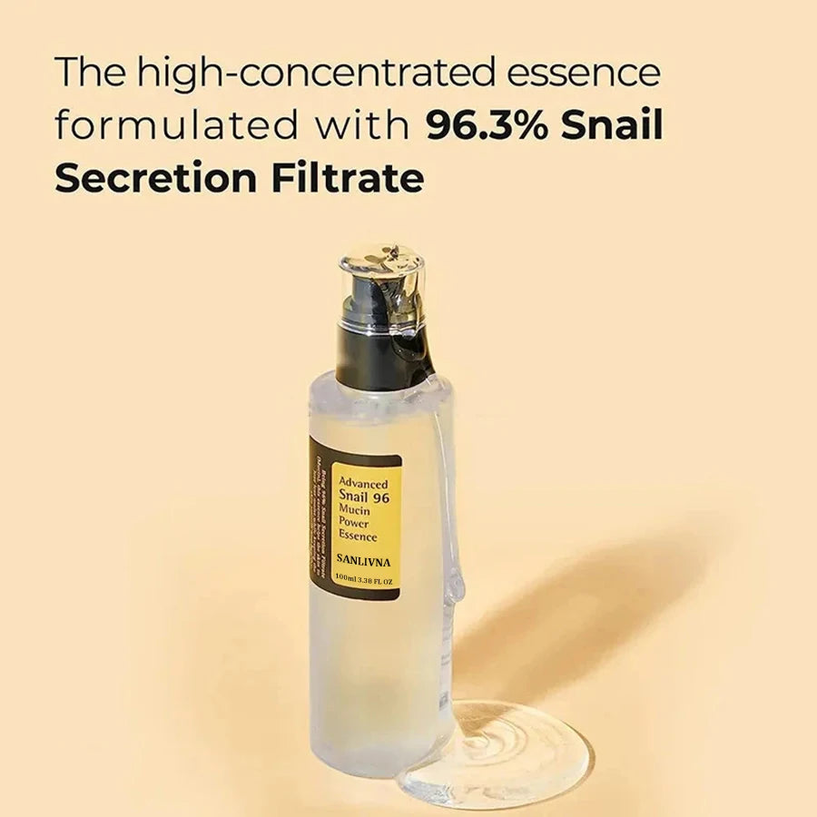 Snail Mucin 96% Korean Facial Essence – Hydrating & Anti-Aging Skin Repair