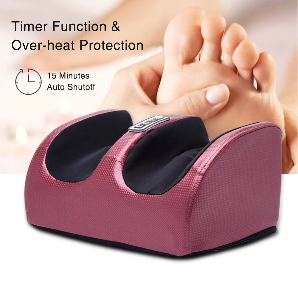 Electric Heated Foot Massager with Shiatsu & Compression Therapy