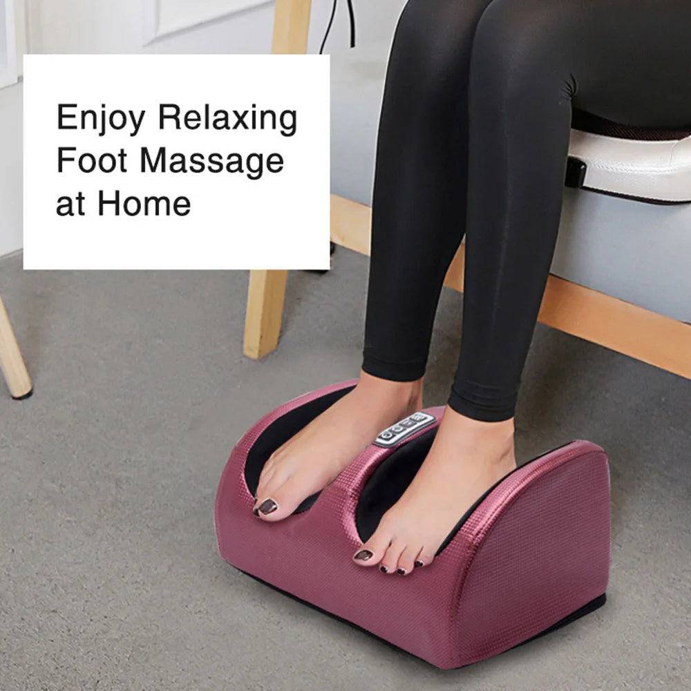 Electric Heated Foot Massager with Shiatsu & Compression Therapy