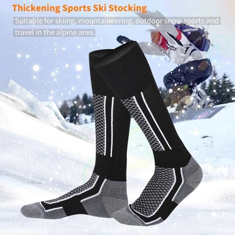 1 Pair Winter Warm Thickening Ski Socks: