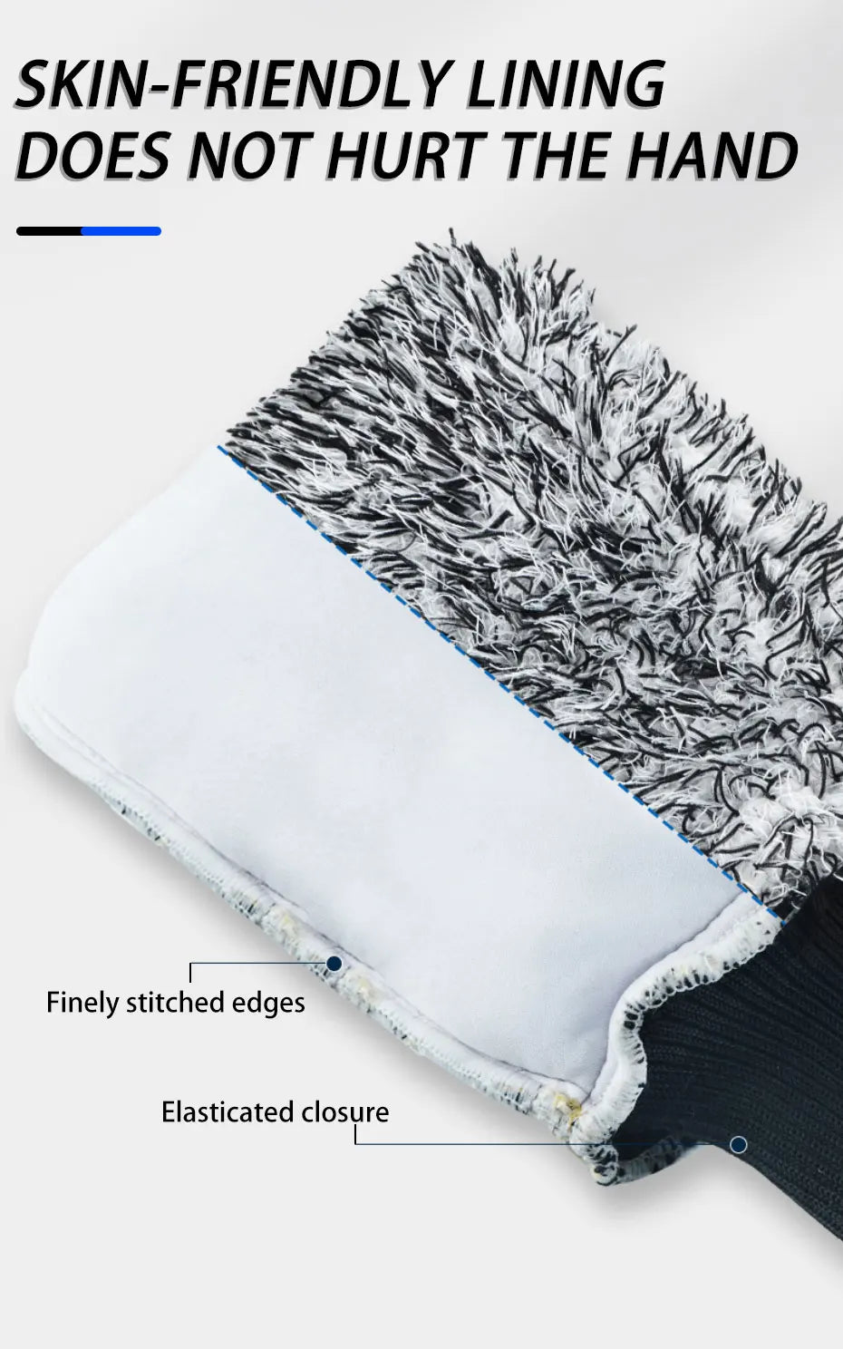 SEAMETAL Microfiber Car Wash Brush & Cleaning Gloves