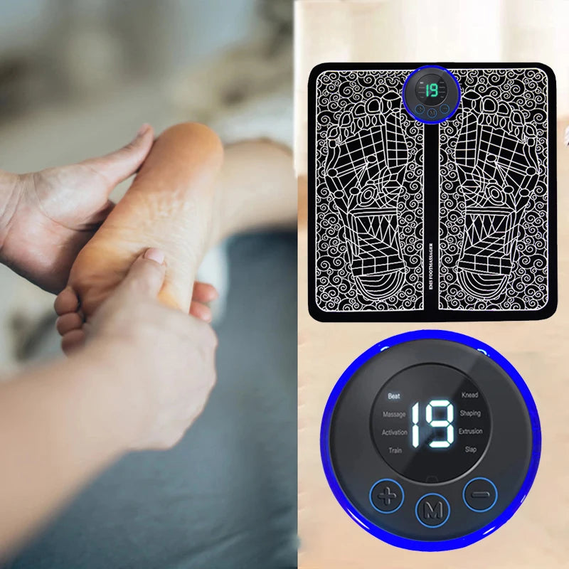 Electric Foot Massager Pad for Muscle Relaxation & Fitness