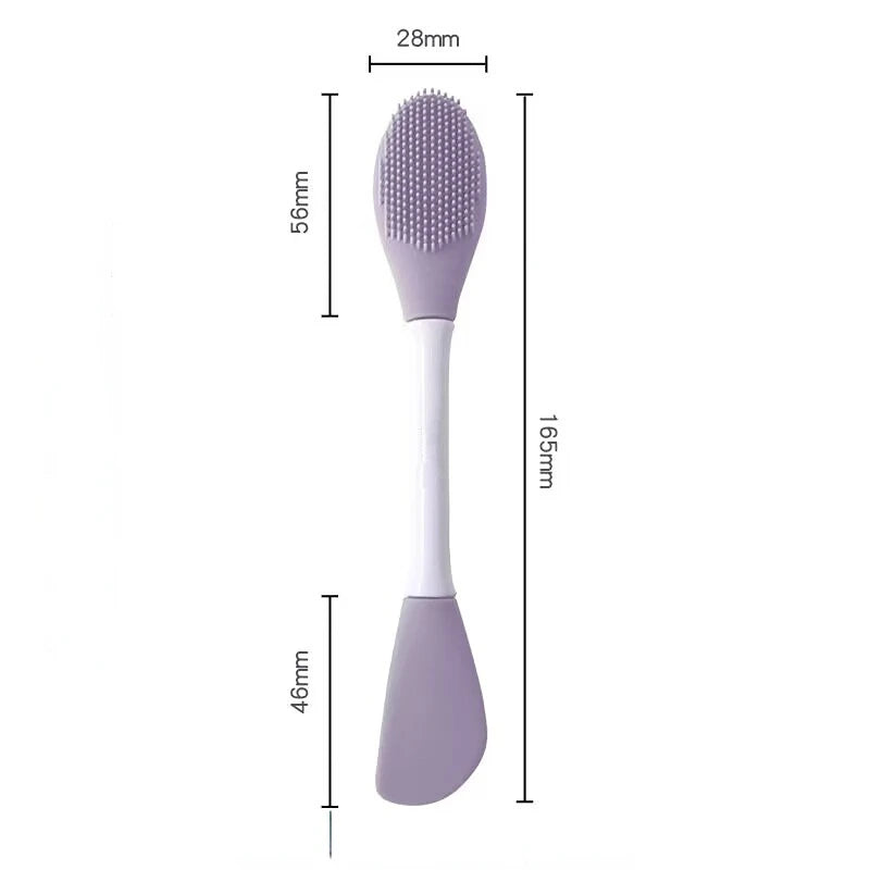 Silicone Facial Mask Brush Face Skin Care Tool Soft-headed DIY Mud Film Adjusting Brush Inclined Tail Apply Face Beauty Tools