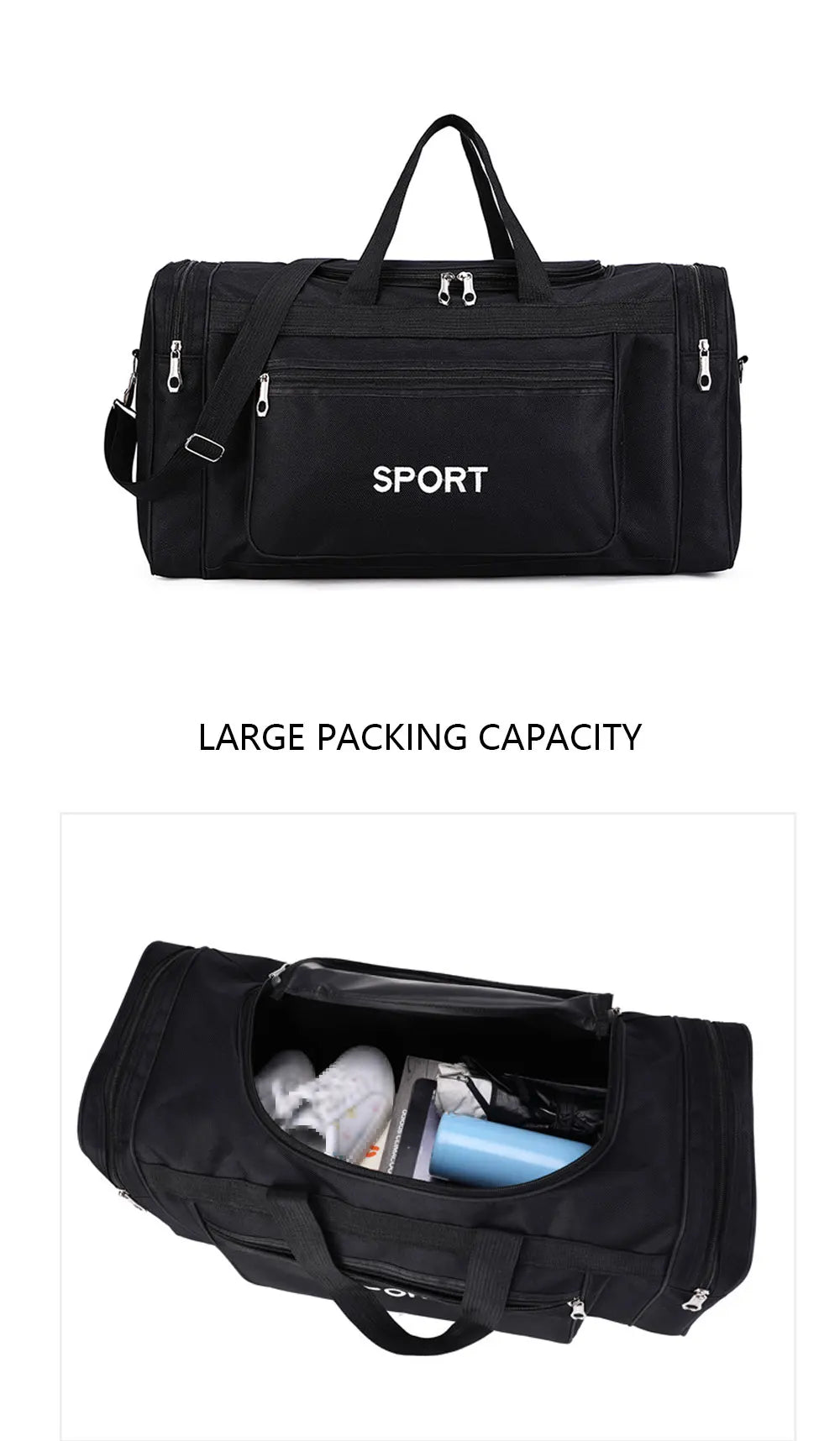 YIXIAO Large-Capacity Sports & Gym Duffel Bag