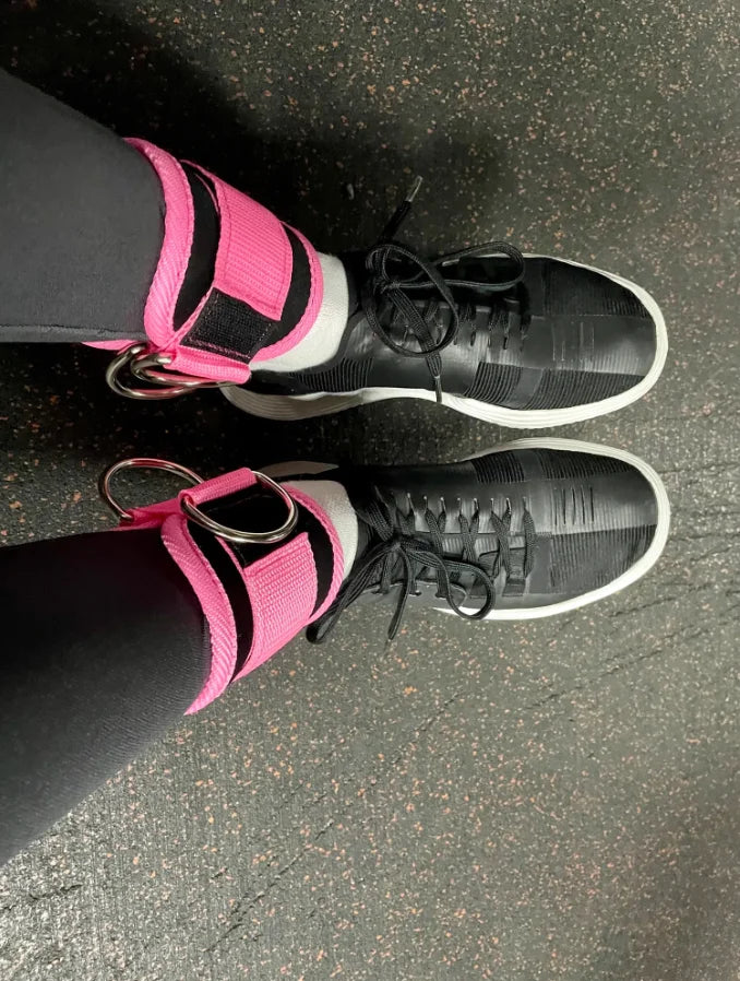 Double D-Ring Ankle Straps for Cable Machines – Glutes & Leg Training