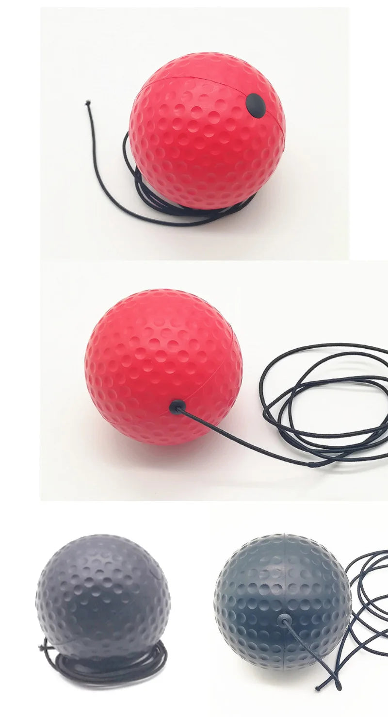 Boxing Speed Ball Headband – PU Punch Ball for MMA & Fitness Training