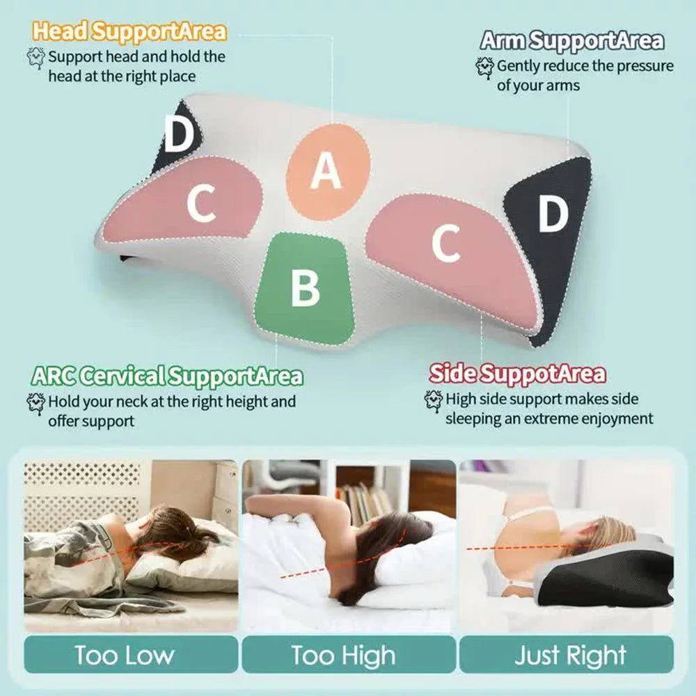 🦋 Butterfly Memory Foam Neck Pillow