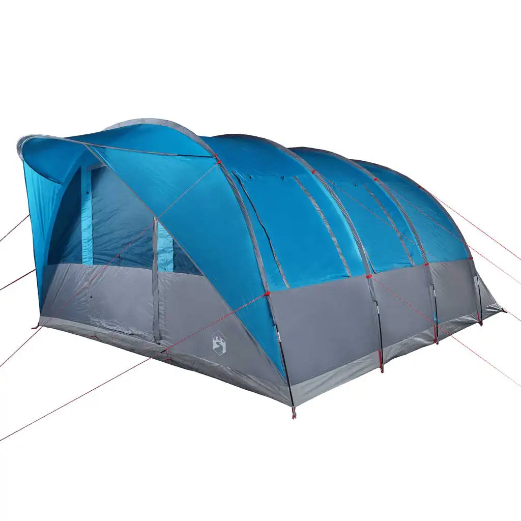 5-Person Waterproof Tunnel Camping Tent – 185T Polyester, 2 Bedrooms, 4 Windows