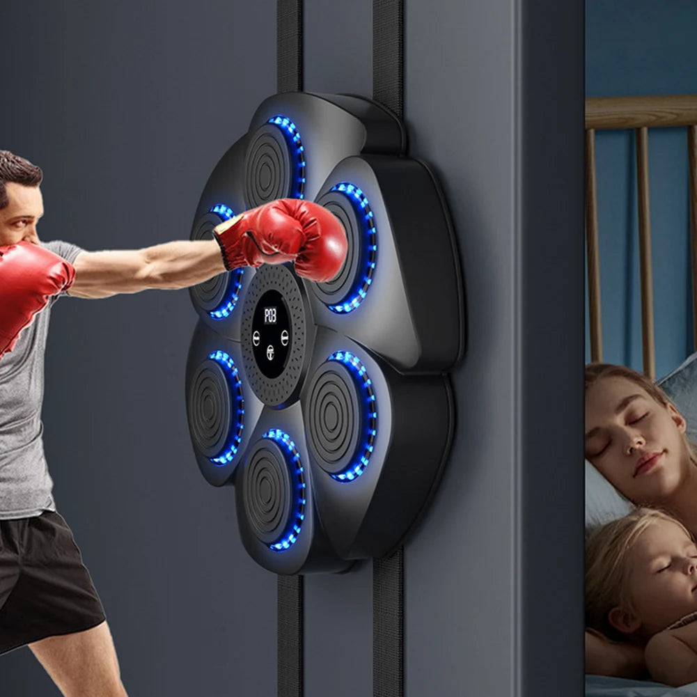 Music Boxing Machine – Adjustable Smart Bluetooth Boxing Wall Target