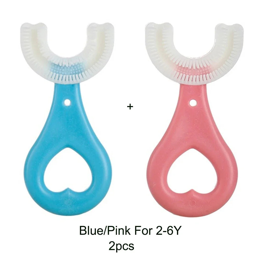 360° U-Shaped Silicone Toothbrush for Kids