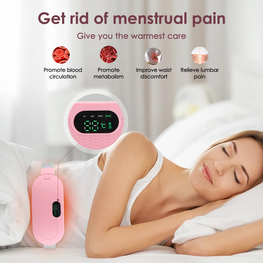 Electric Heating Pad & Vibrating Menstrual Cramp Massager