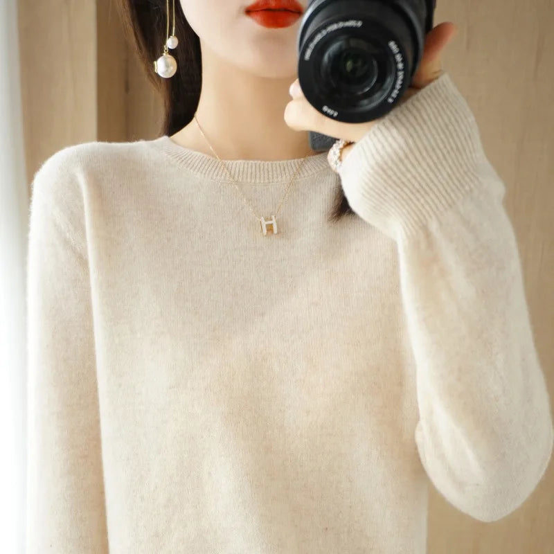 Autumn and Winter Cashmere Sweater for Women: