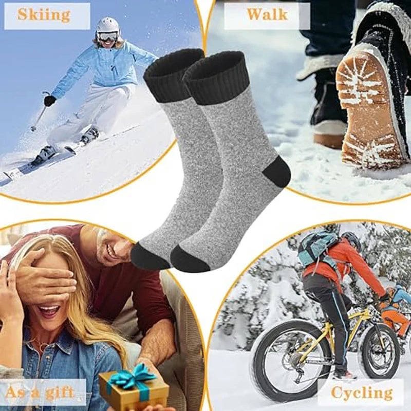 APILEN 5 Pairs Men's Winter Thermal Business Socks