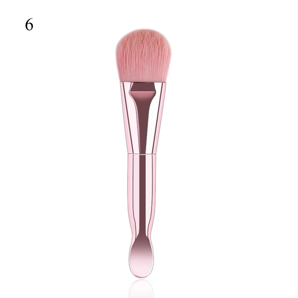 Face Mask Brush Flat Soft Hair Facial Cleansing Skin Care Blender Foundation Applicator Concealer Brush Beauty Makeup Tool