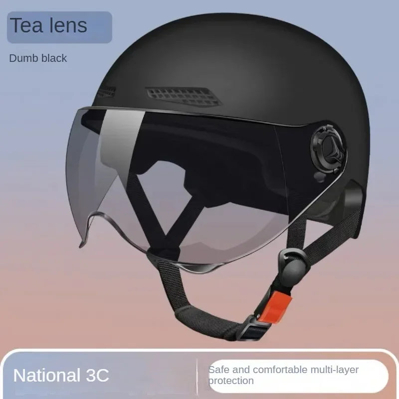 3C Certified Bicycle & Motorcycle Safety Helmet with Goggles