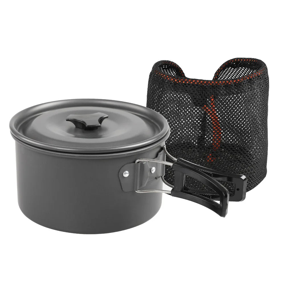 Camping Cookware Kit – Lightweight Aluminum Outdoor Cooking Set