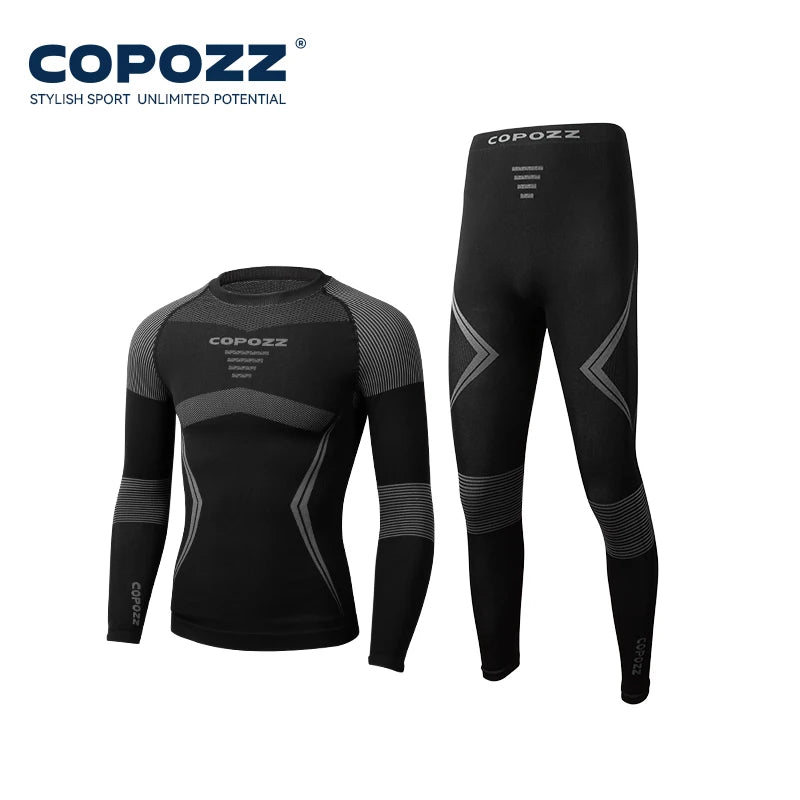 COPOZZ Ski Thermal Underwear Set for Men & Women