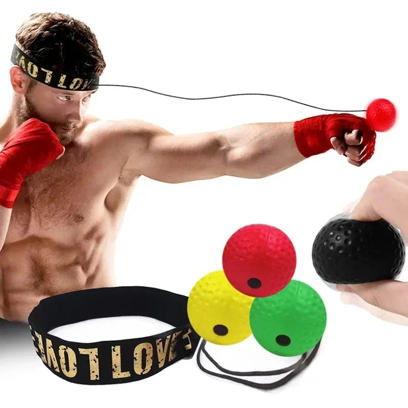 Head-Mounted Boxing Reflex Ball – Speed Punch Trainer