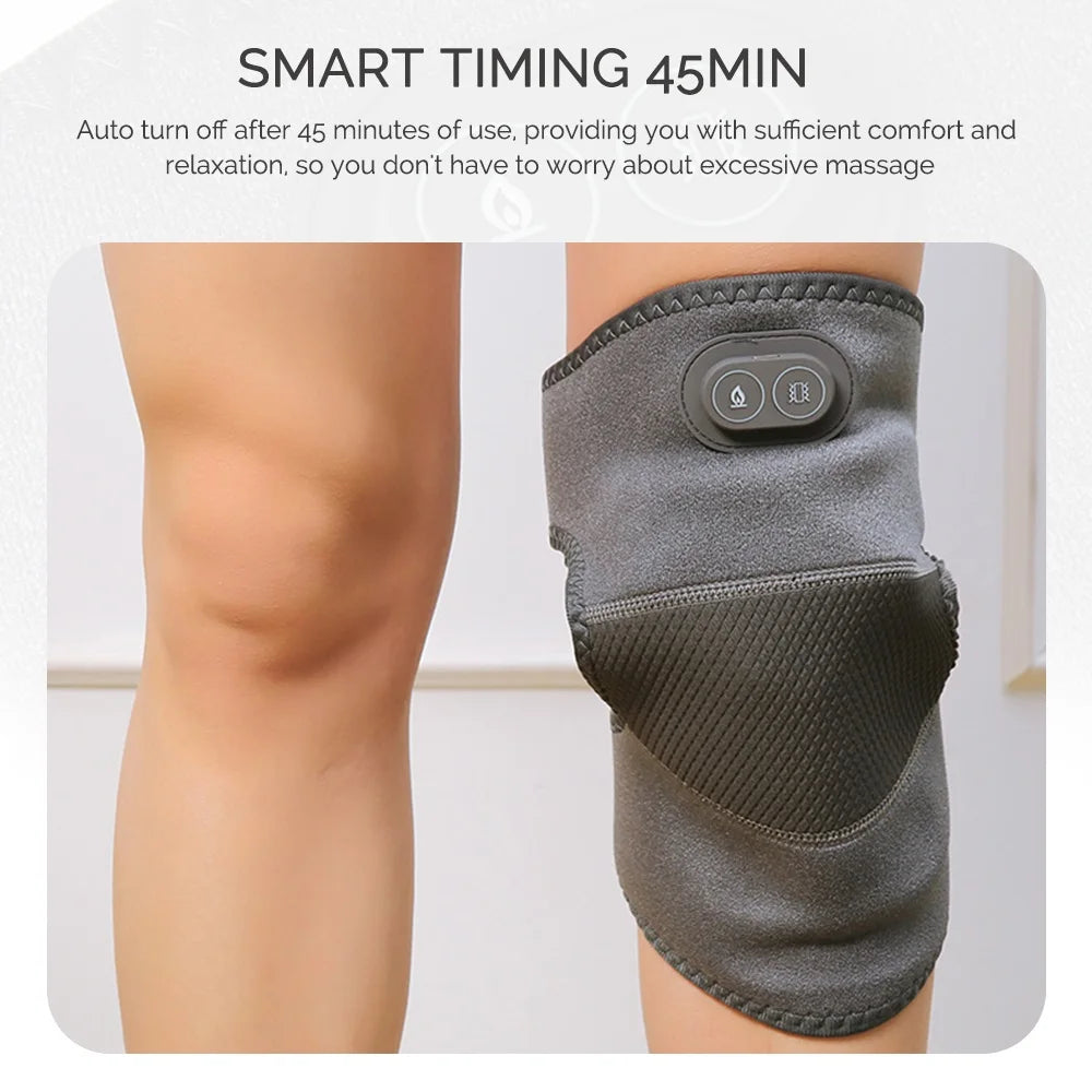 Electric Knee Massager with Vibration & Support