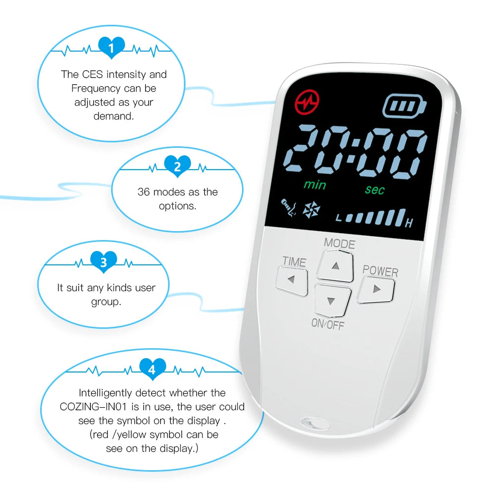 HLKGO Sleep Aid Device – CES Stimulation Therapy for Insomnia & Anxiety