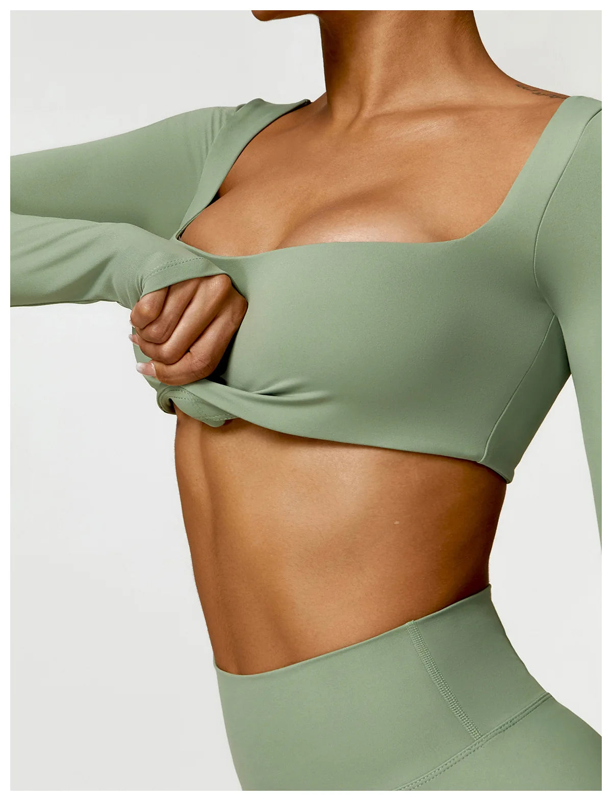 Women's 2PCS Quick-Dry Yoga Set – Long Sleeve Sports Shirt & Leggings