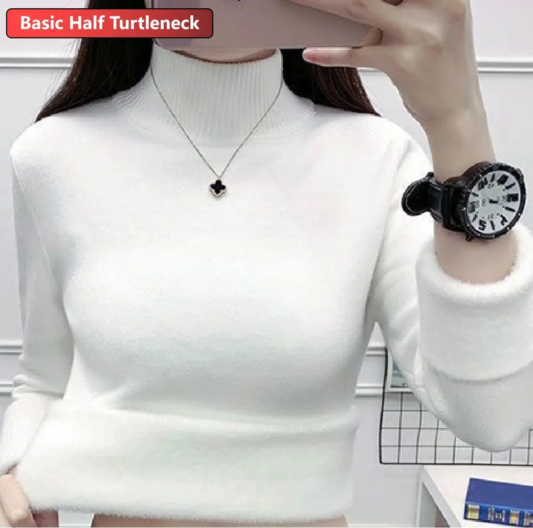 Turtleneck Winter Sweater for Women: