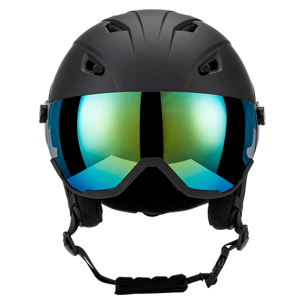 LIXADA Integrated Ski Helmet with Removable Visor Goggles – Men and Women’s Snowboard Helmet