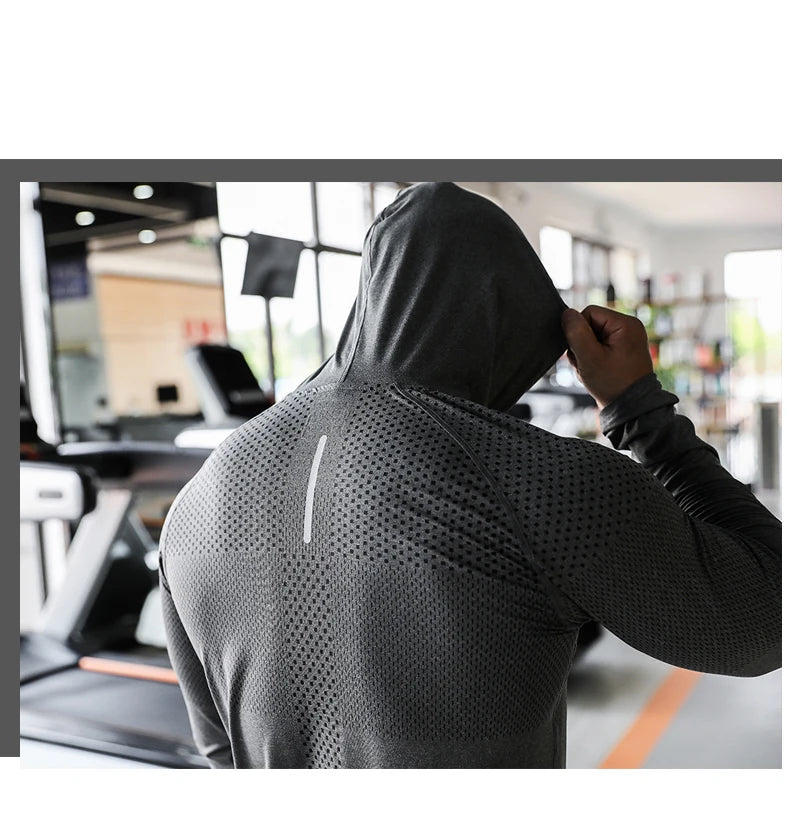 Men's Fitness Tracksuit – Hooded Gym Sweatshirt & Joggers
