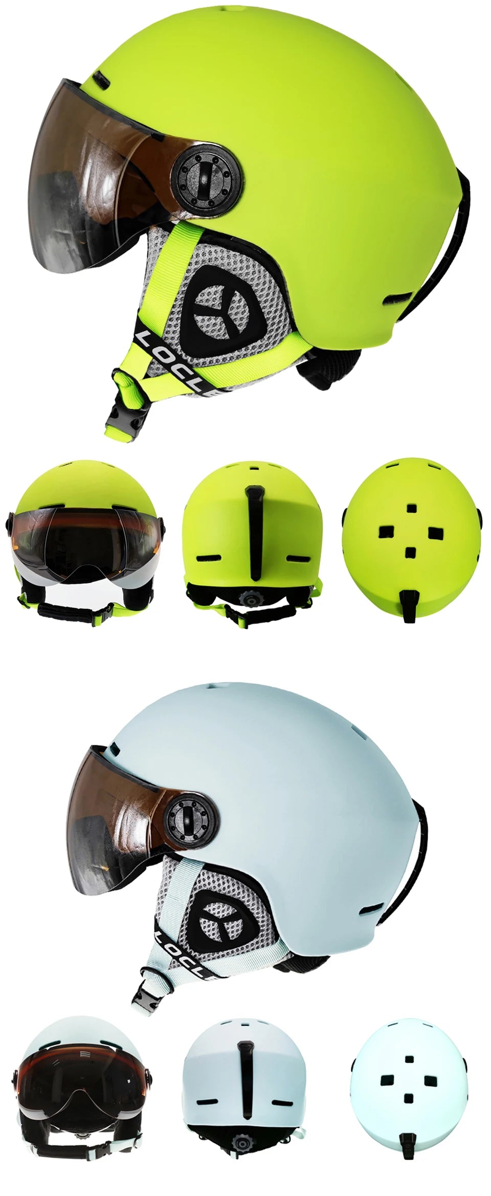 LOCLE Ultralight Ski & Snow Helmet with Visor