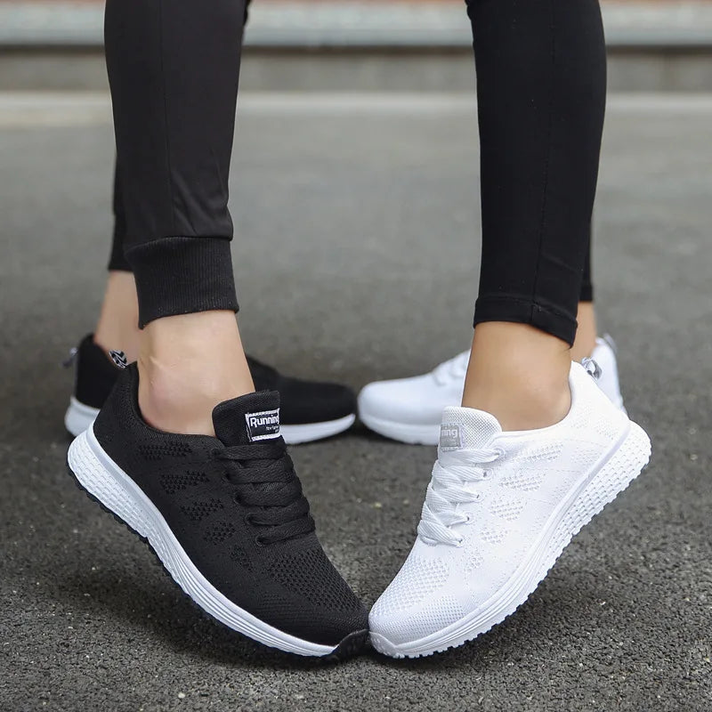 Women Casual Shoes Fashion Breathable Walking Sneakers: