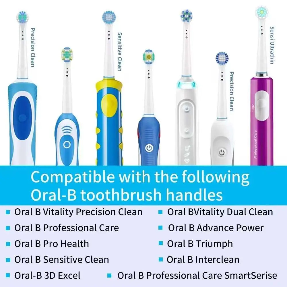 Upgrade Your Oral Care with 16/20PCS Brush Heads for Oral B Electric Toothbrush!