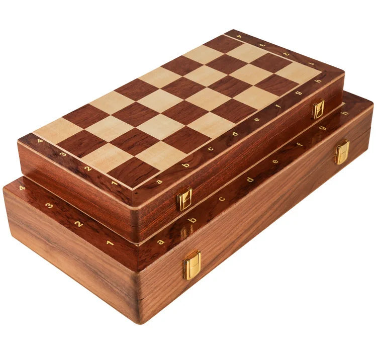 Top-Grade Wooden Chess Set – Classic Folding Board Game