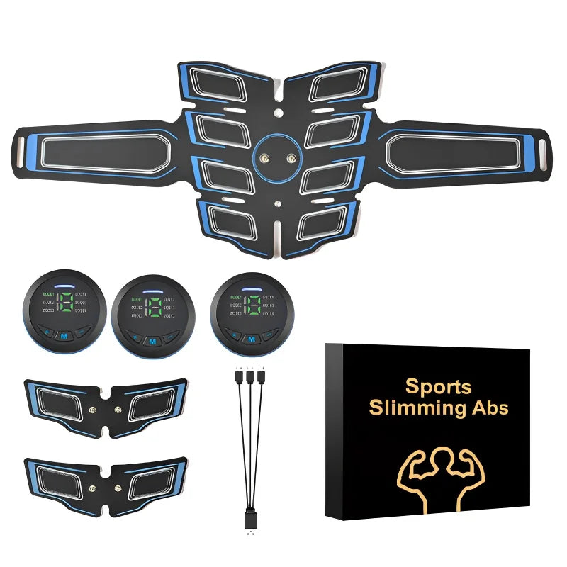 7PCS Rechargeable Abdominal Muscle Trainer Kit