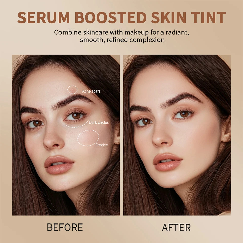 Stick Foundation Balm Serum - Boosted Skin Tint & High Coverage