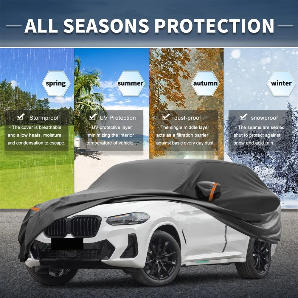 UXCELL Car Cover for BMW X3 F25/G01 2010-2024 Waterproof Windproof Protector
