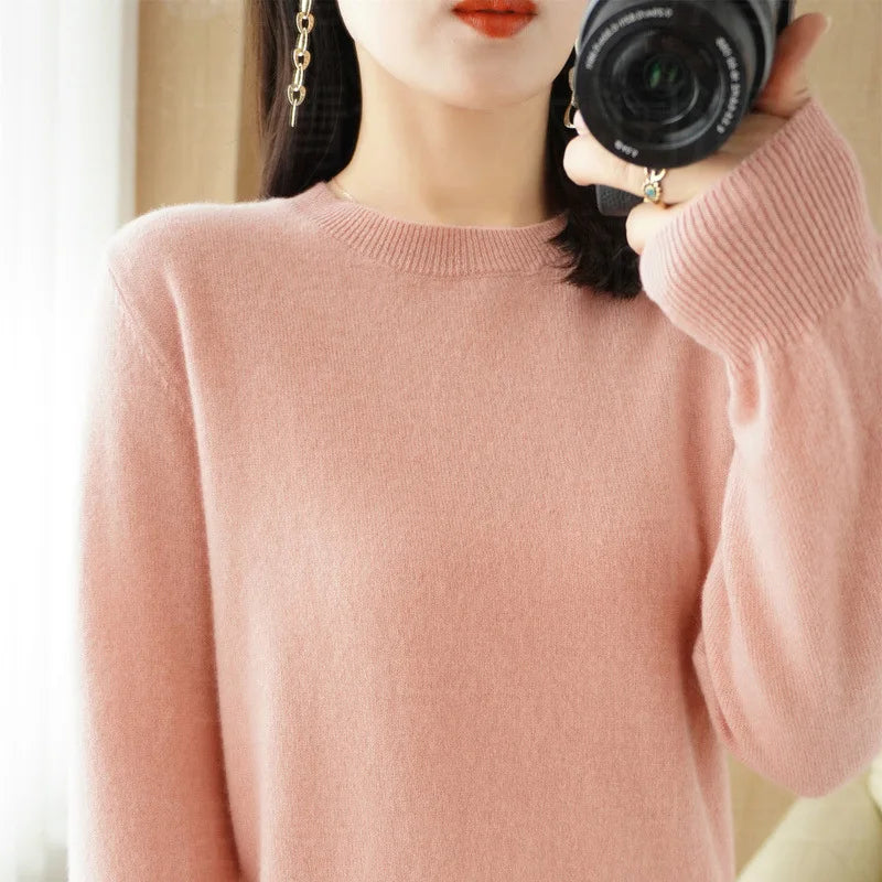 Autumn and Winter Cashmere Sweater for Women: