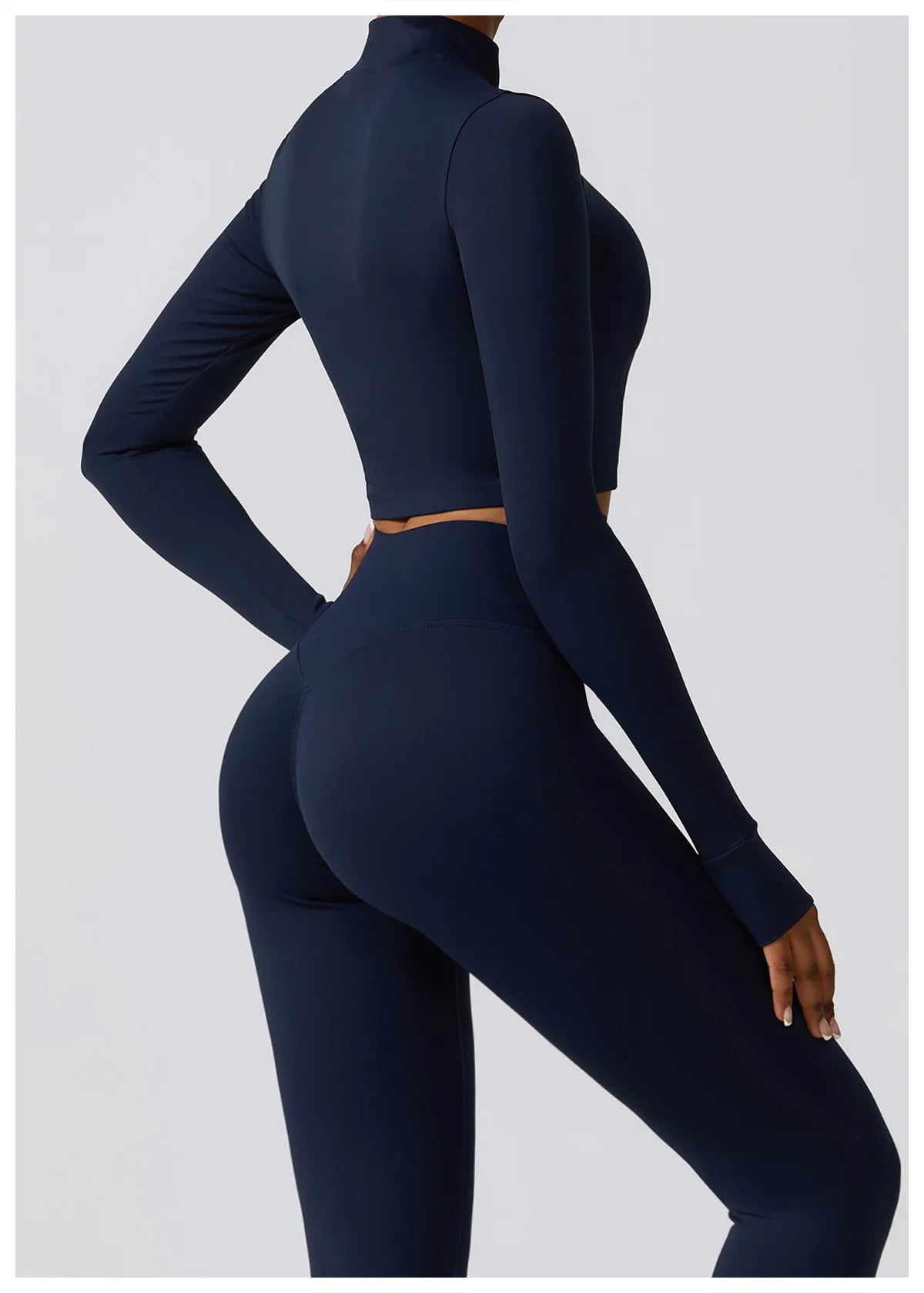 Women's Seamless Yoga Set – Leggings & Crop Top Workout Outfit