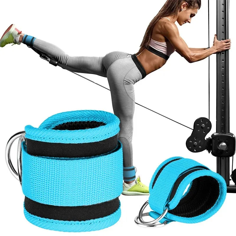 Double D-Ring Ankle Straps for Cable Machines – Glutes & Leg Training